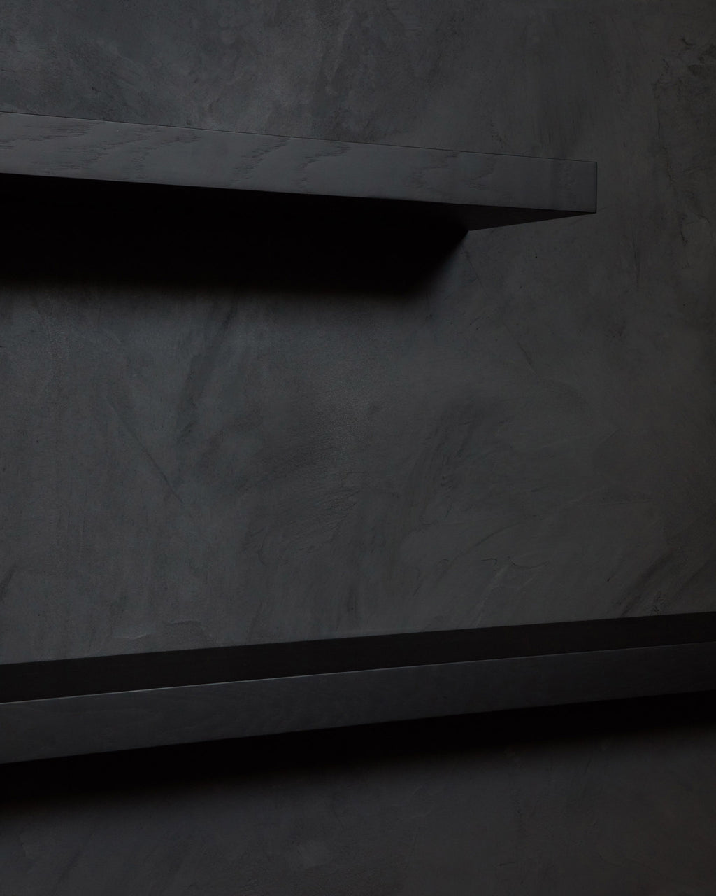 Wall Shelf | Varnished Oak | Black | 83" X 9"