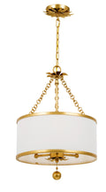 Broche 14'' Antique Gold Chandelier