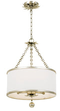 Broche 14'' Antique Silver Chandelier