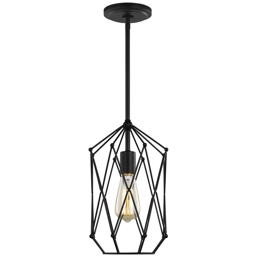 Zarra Small One Light Lantern Midnight Black Bulbs Included