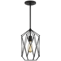 Zarra Small One Light Lantern Midnight Black Bulbs Included