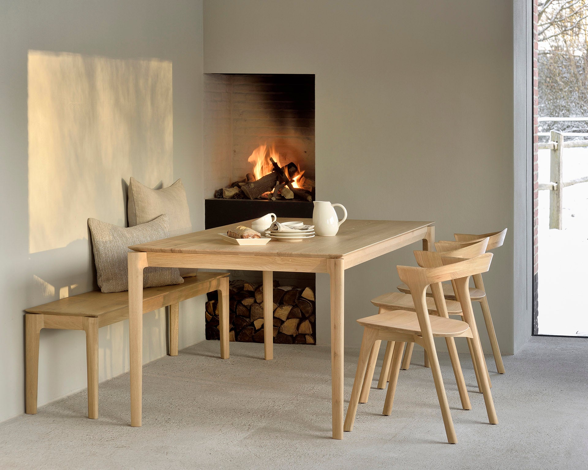 Bok Bench | Oak | 57" X 14"