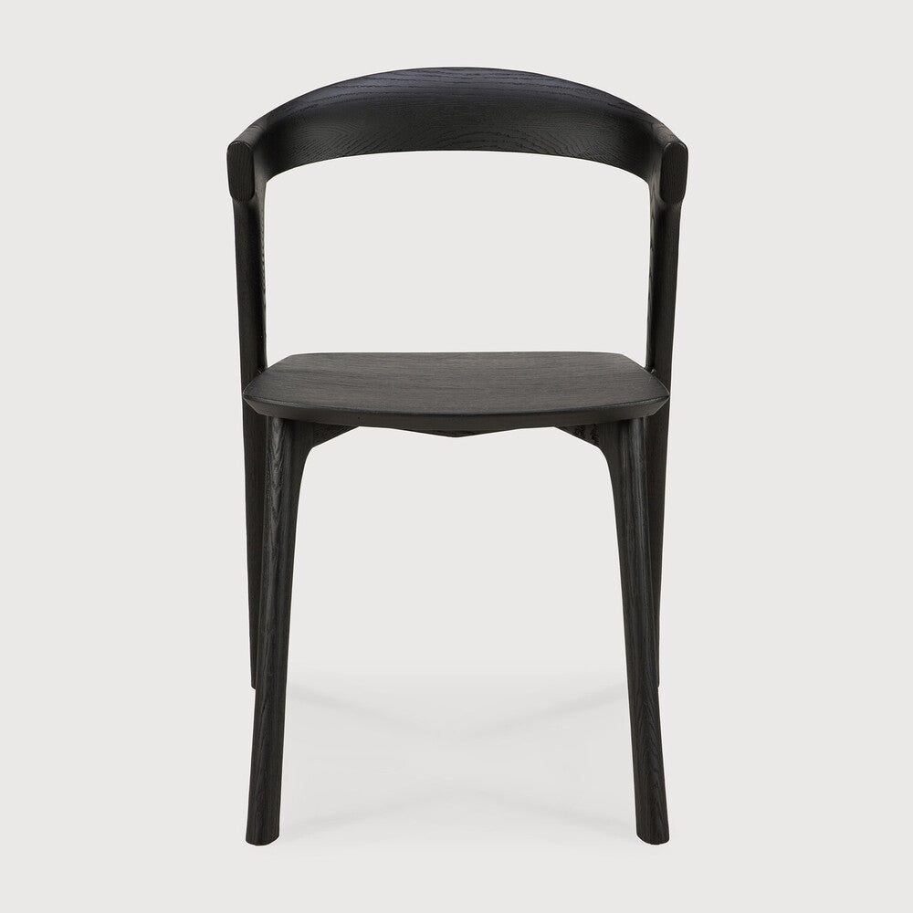 Bok Dining Chair | Varnished Oak | Black