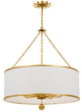Broche 29'' Antique Gold Chandelier