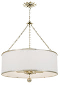 Broche 29'' Antique Silver Chandelier