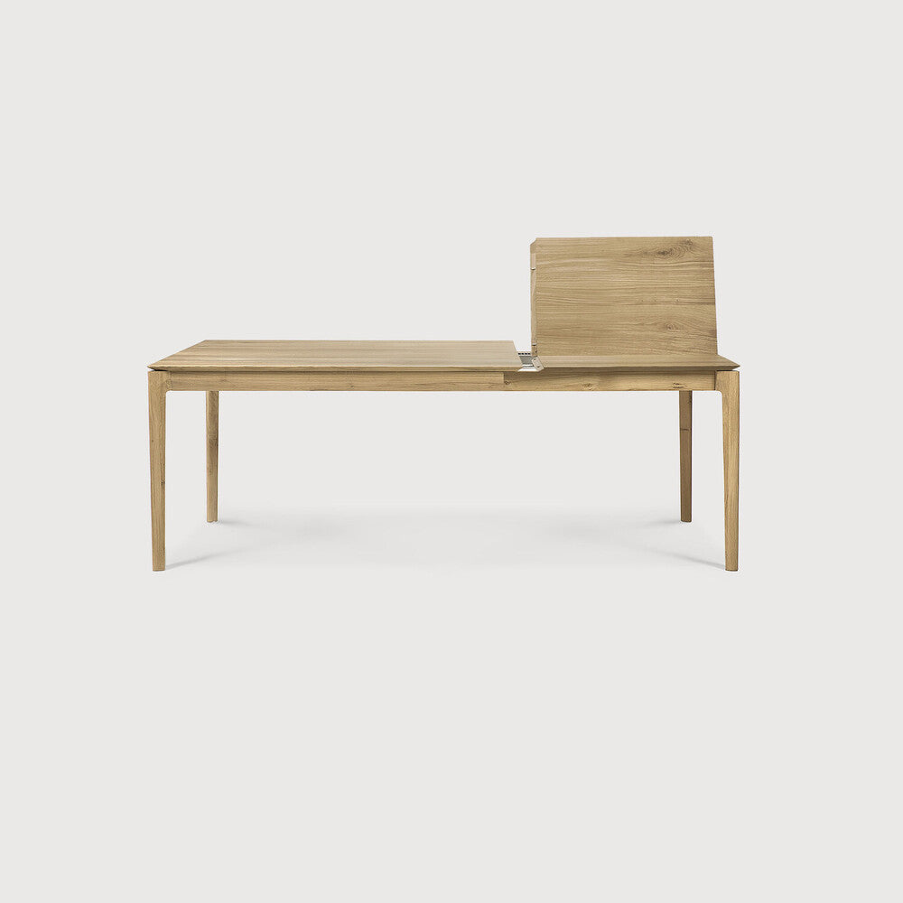 Bok Extendable Dining Table | Varnished Oak | Rectangular | 55"|87" X 35"