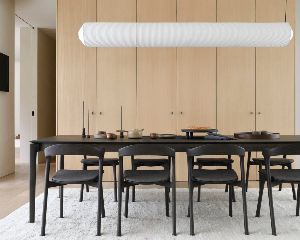 Bok Extendable Dining Table | Varnished Oak | Brown | Rectangular | 71"|110" X 39"