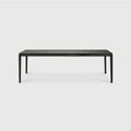 Bok Extendable Dining Table | Varnished Oak | Black | Rectangular | 63"|94" X 35"