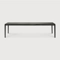 Bok Extendable Dining Table | Varnished Oak | Black | Rectangular | 71"|110" X 39"