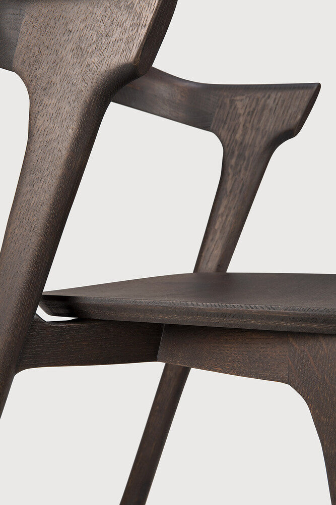 Bok Dining Chair | Varnished Oak | Brown