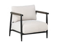 Muros Lounge Chair - Black - Palazzo Cream