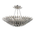 Broche 24.5'' Antique Silver Semi Flush Mount
