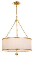 Broche 24'' Antique Gold Chandelier