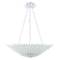 Broche 30'' Matte White Chandelier
