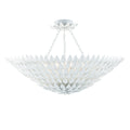 Broche 30'' Matte White Semi Flush Mount
