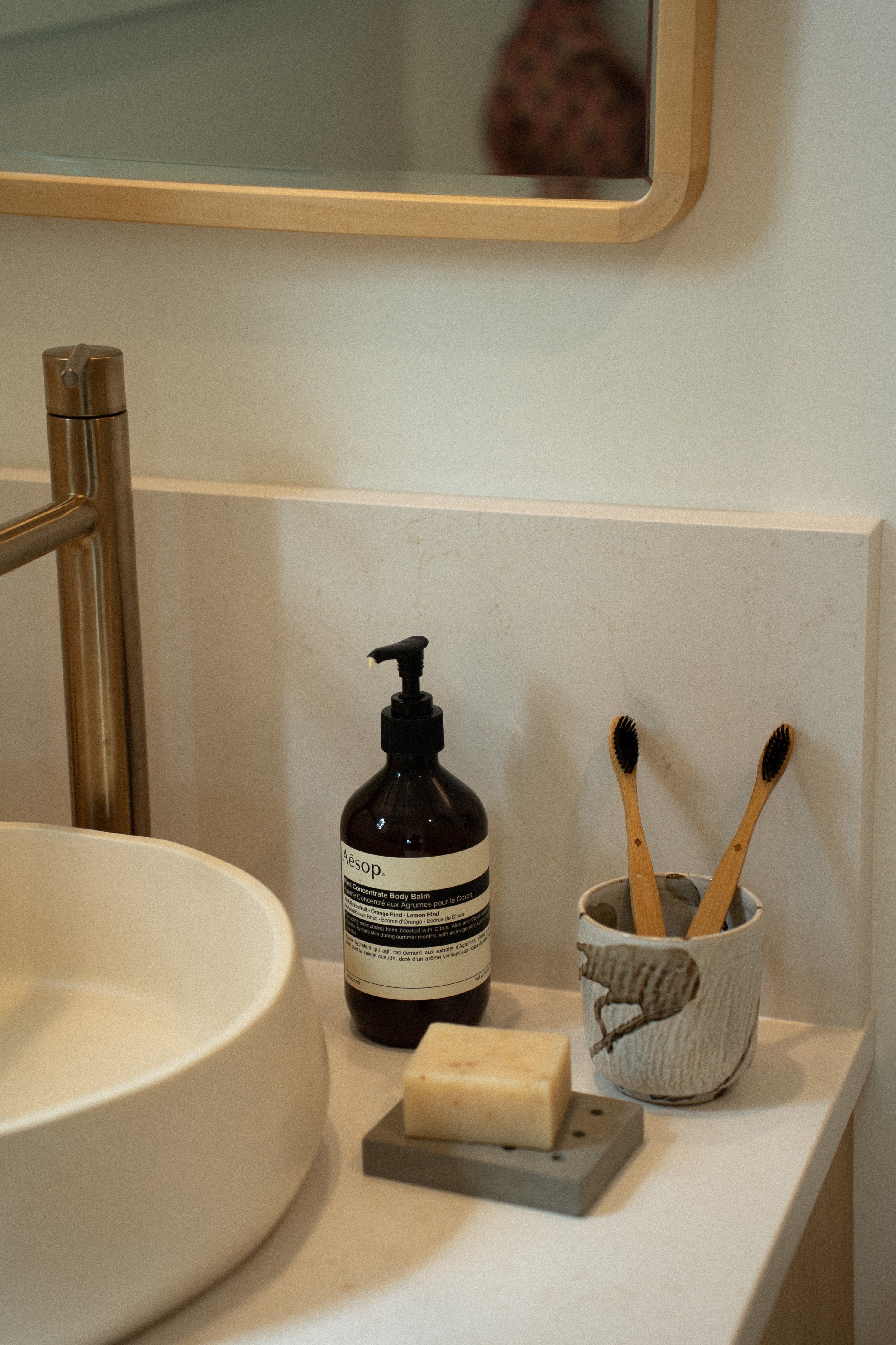 Concrete Soap Dish, Dots