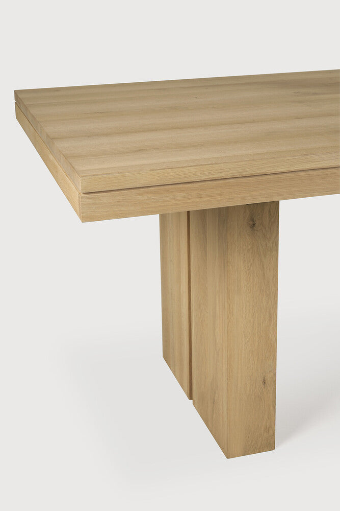 Double Extendable Dining Table | Oak | Rectangular