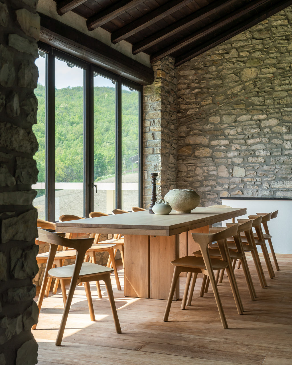 Double Extendable Dining Table | Oak | Rectangular