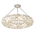 Palla 24'' Antique Silver Semi Flush Mount