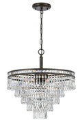 Mercer 20'' Hand Cut Crystal English Bronze Chandelier