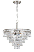 Mercer 20'' Hand Cut Crystal Olde Silver Chandelier