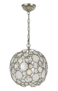 Palla 13'' Antique Silver Chandelier