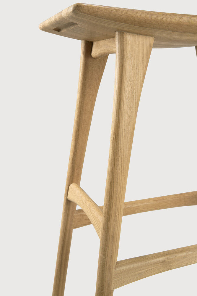Osso Bar Stool | Varnished Oak
