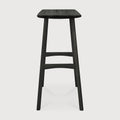 Osso Counter Stool | Varnished Oak | Black