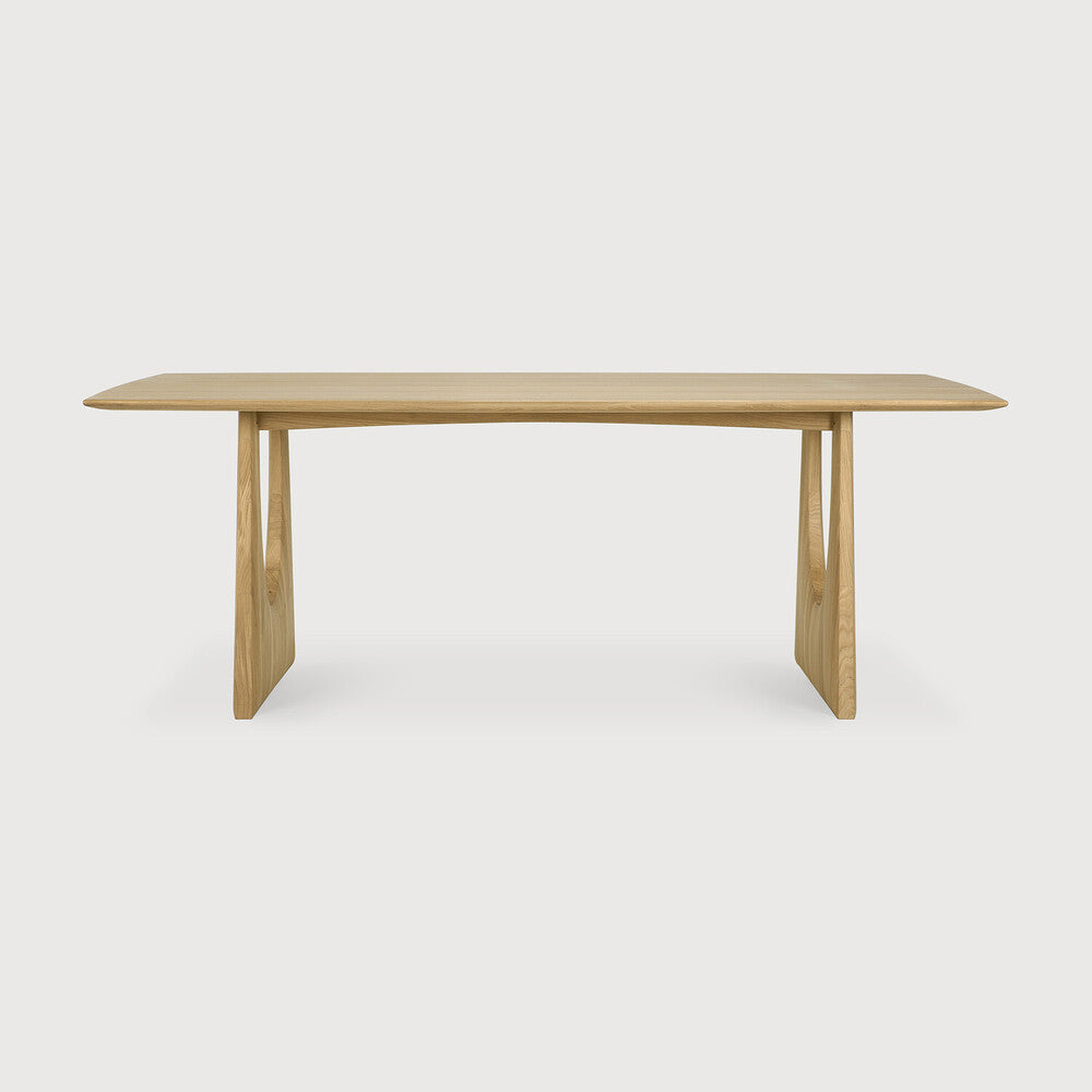 Geometric Dining Table | Oak | Rectangular | 87" X 39"