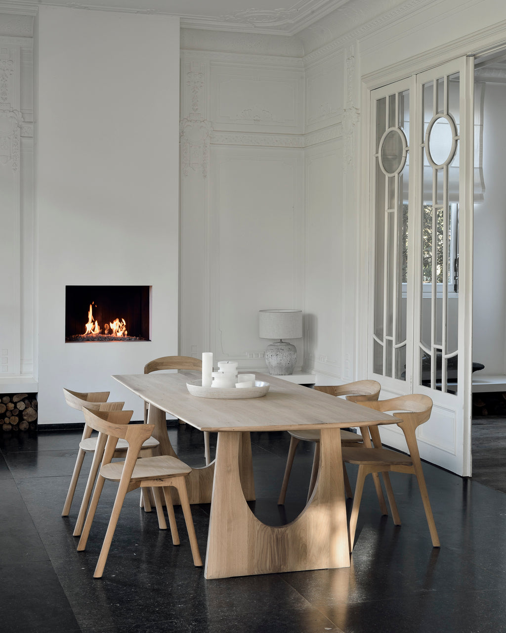 Geometric Dining Table | Oak | Rectangular | 87" X 39"