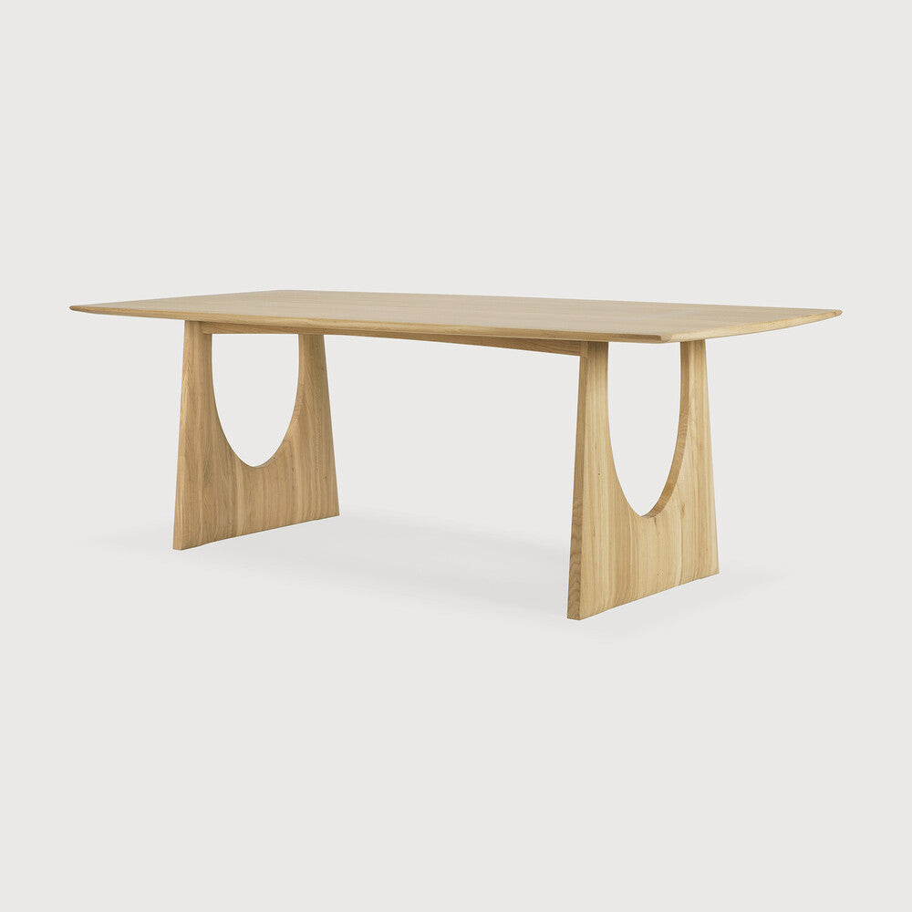 Geometric Dining Table | Oak | Rectangular | 87" X 39"