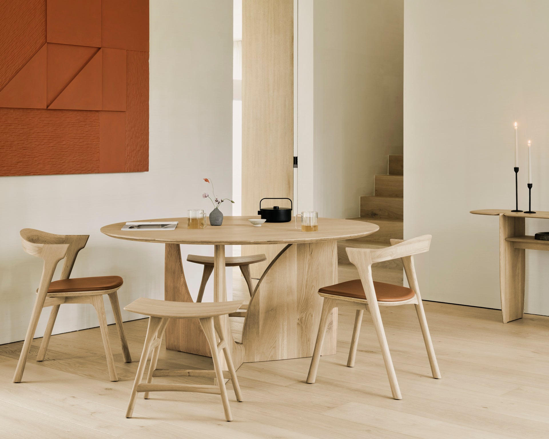 Geometric Dining Table | Oak | Round