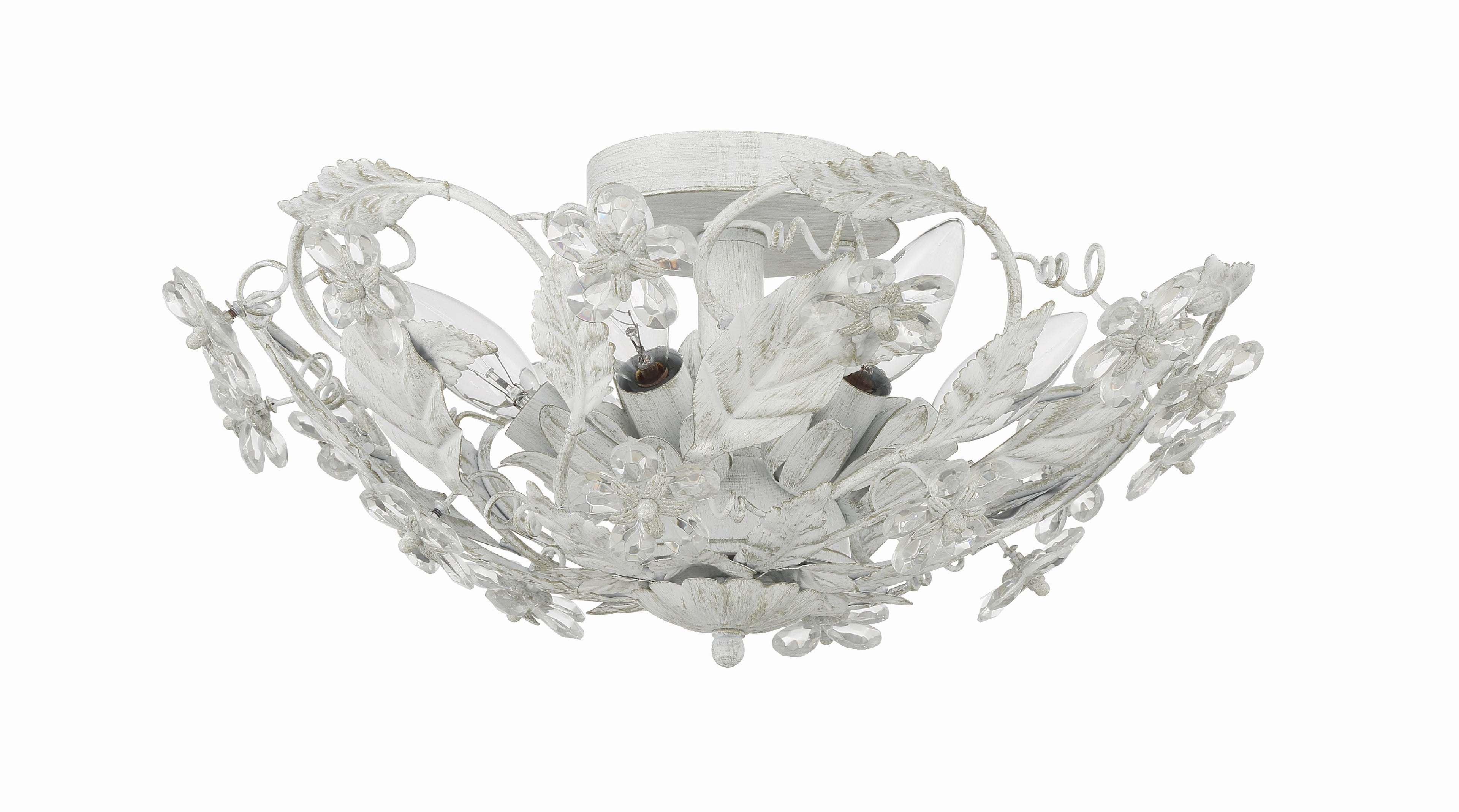 Paris Market 16'' Antique White Semi Flush Mount