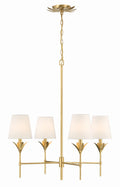 Broche 28'' Antique Gold Chandelier