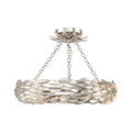 Broche 18'' LED Antique Silver Semi Flush Mount