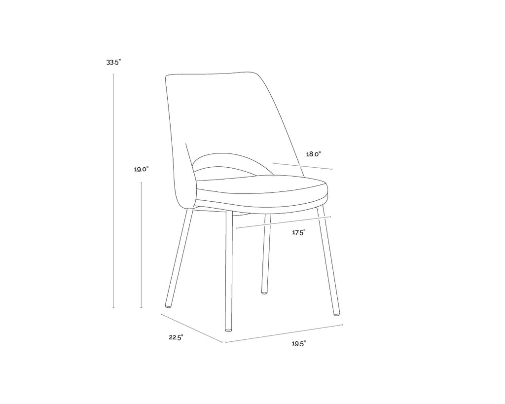 Radella Dining Chair - Bergen Taupe