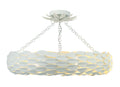 Broche 24'' Matte White Semi Flush Mount