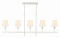 Broche 53.5'' Matte White Linear Chandelier