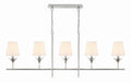 Broche 53.5'' Antique Silver Linear Chandelier