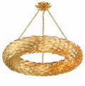 Broche 33.5'' Antique Gold Chandelier