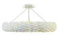 Broche 33.5'' Matte White Semi Flush Mount
