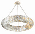 Broche 33.5'' Antique Silver Chandelier