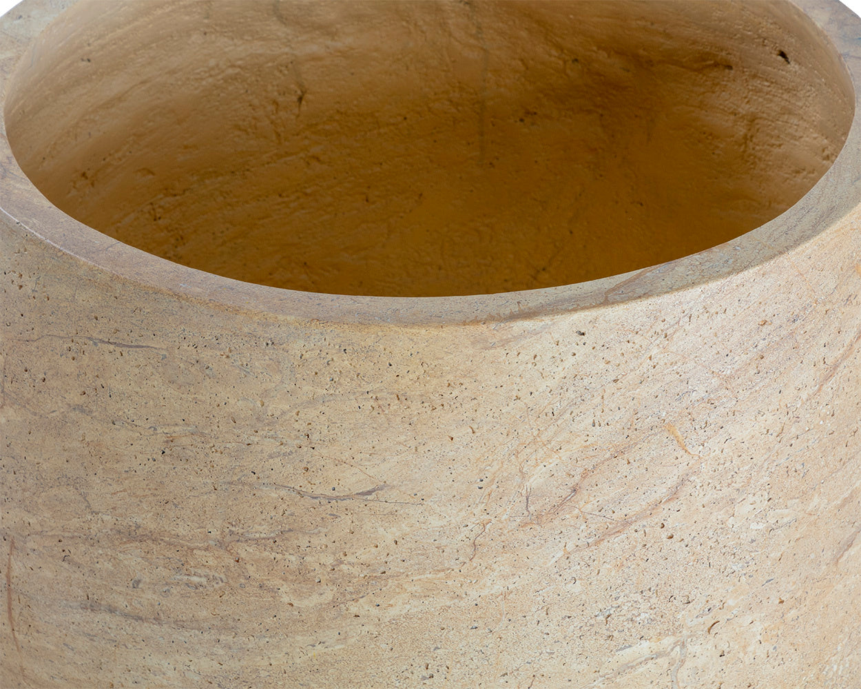 Aster Planter - Small - Travertine Look