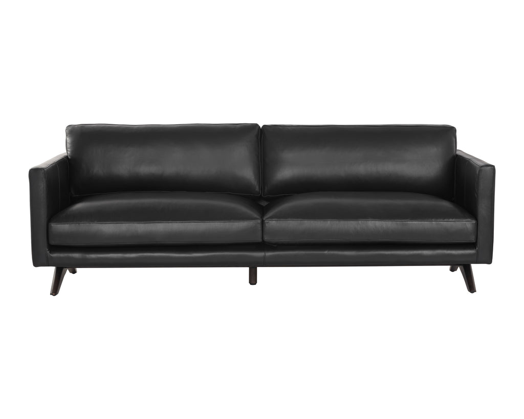 Rogers Sofa - Cortina Black Leather