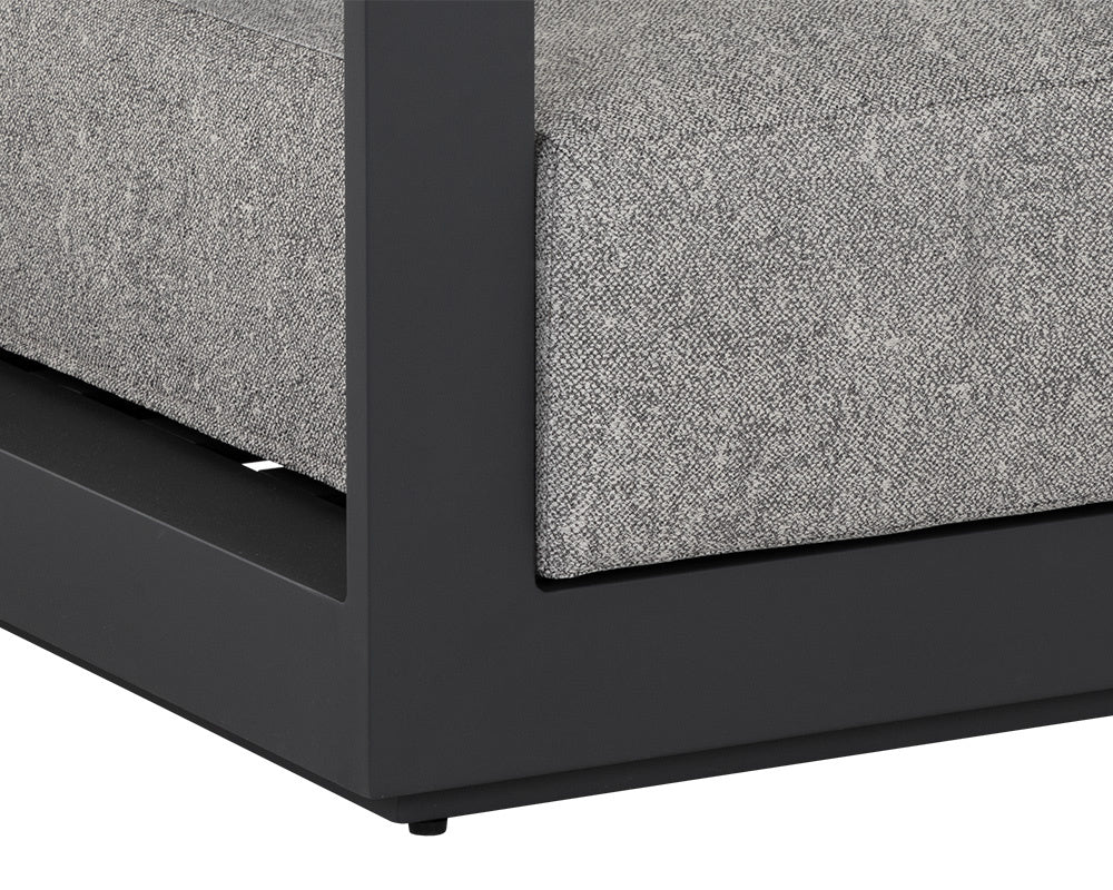 Tavira Armchair - Charcoal - Lanikai Salt And Pepper