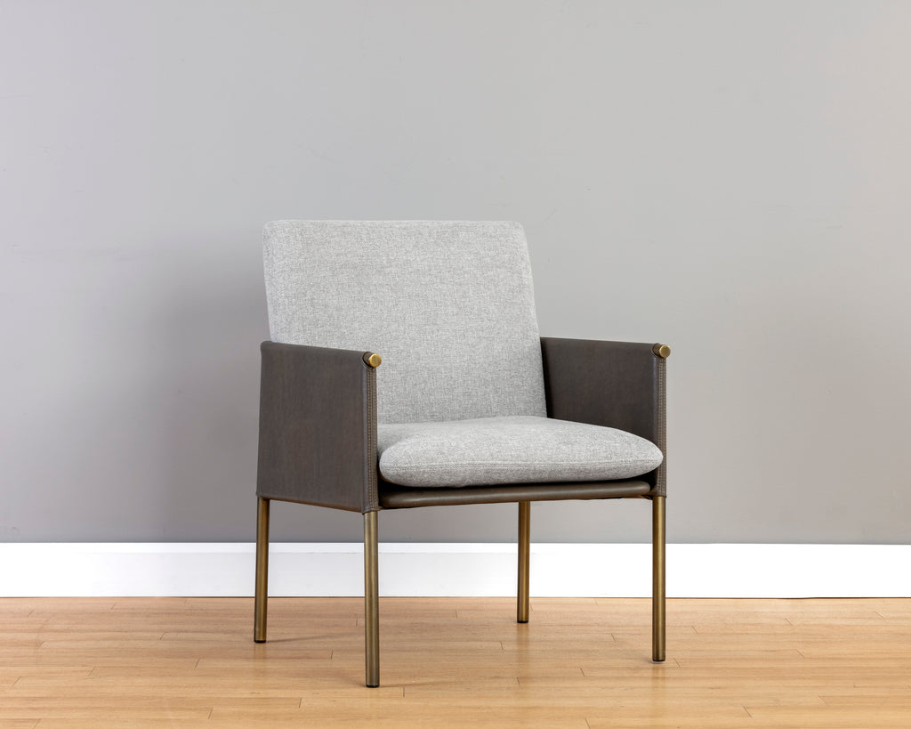 Bellevue Lounge Chair - Belfast Heather Grey / Bravo Ash