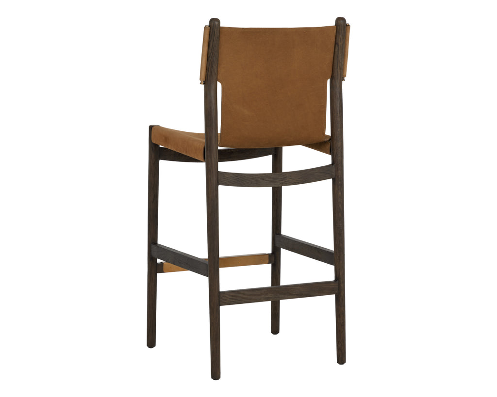 Argus Barstool - Nubuck Caramel Leather