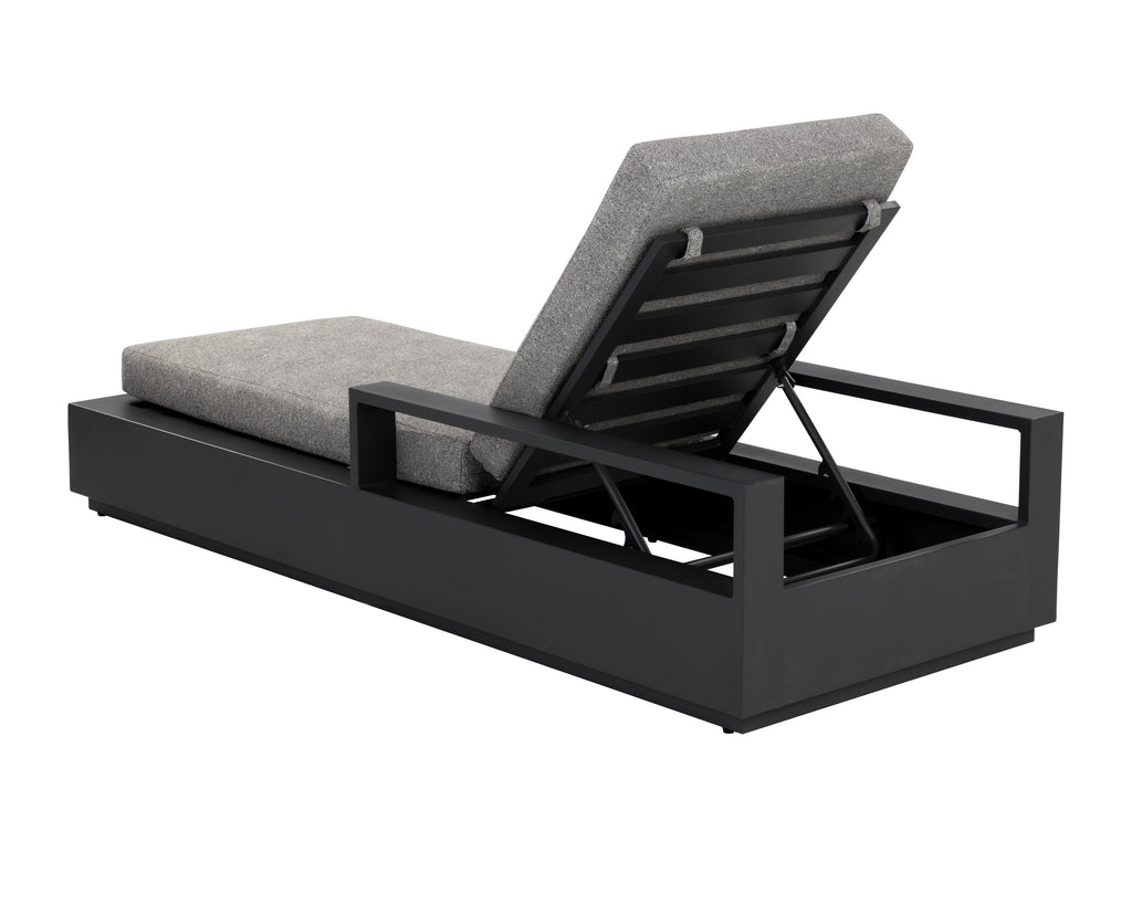 Tavira Lounger - Charcoal - Lanikai Salt And Pepper