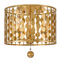 Layla 15'' Antique Gold Flush Mount
