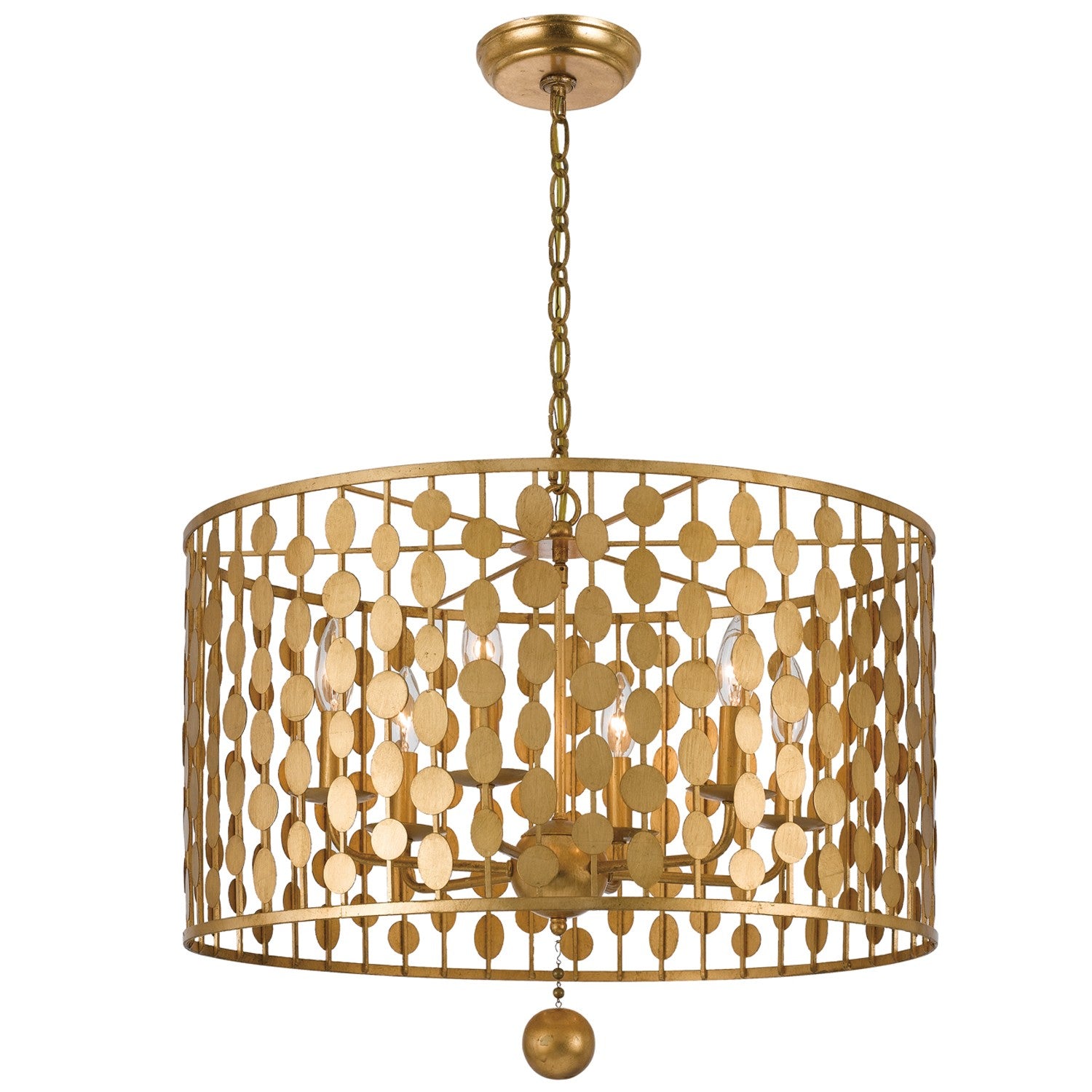 Layla 23.75'' Antique Gold Chandelier
